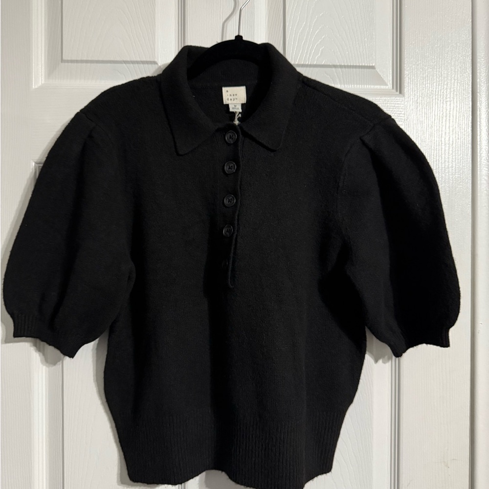 A New Day Classic Black Knit Cardigan
